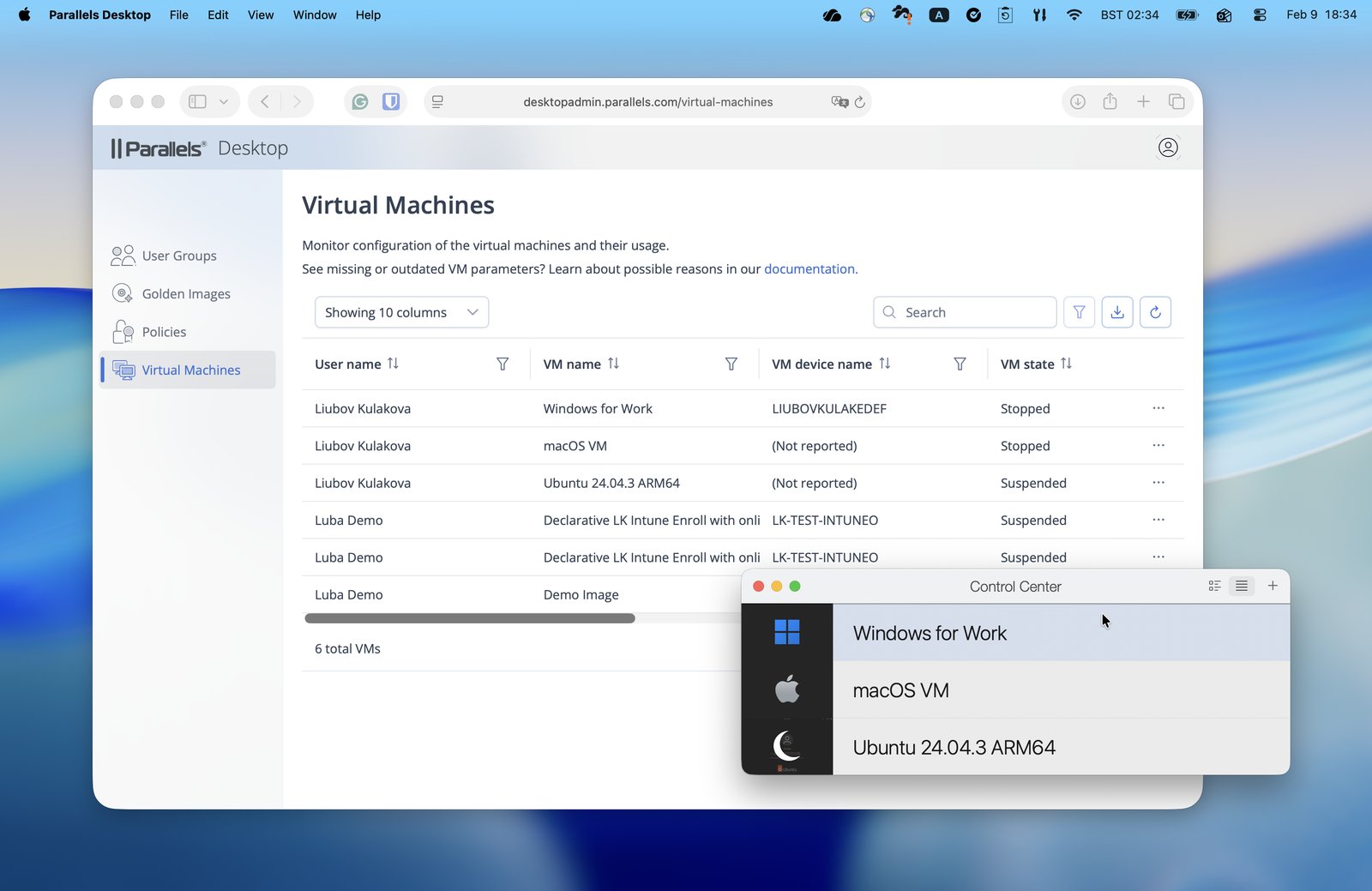 Fleet-wide virtual machine monitoring in the Management Portal